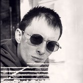 Thom Yorke, 1997, Robin, black and white